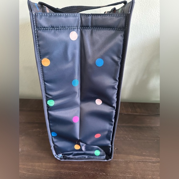 🟣🟡🔵 NWT Lug Runner 1 piece Tote in Multi Dot Navy 🟣🟡🔵 - Picture 7 of 9
